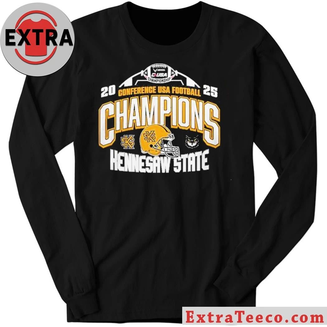 Kennesaw State Owls 2025 Conference USA Champions 2025 Football Shirt