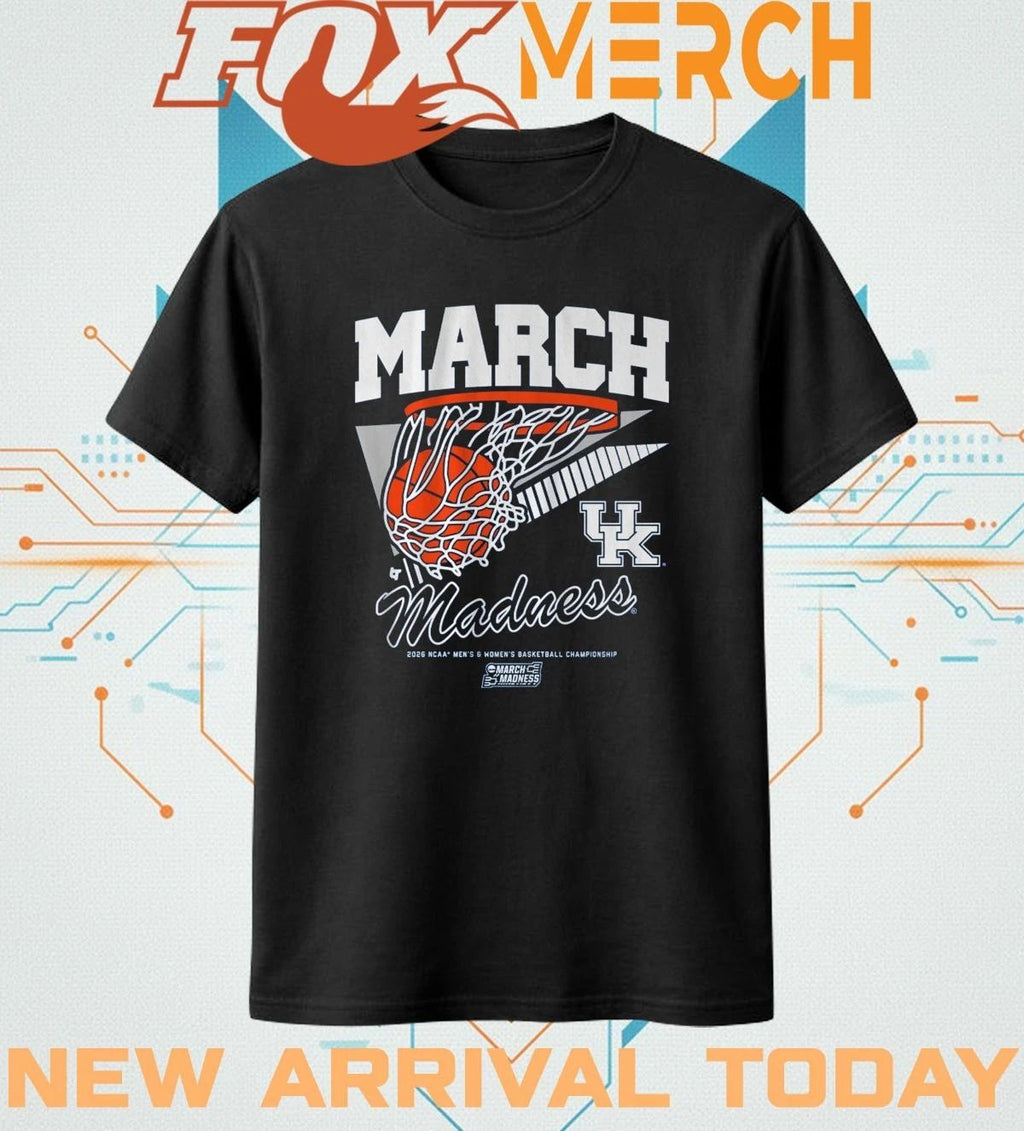 Kentucky Wildcats MBB & WBB 2026 March Madness Retro Swish t-shirt