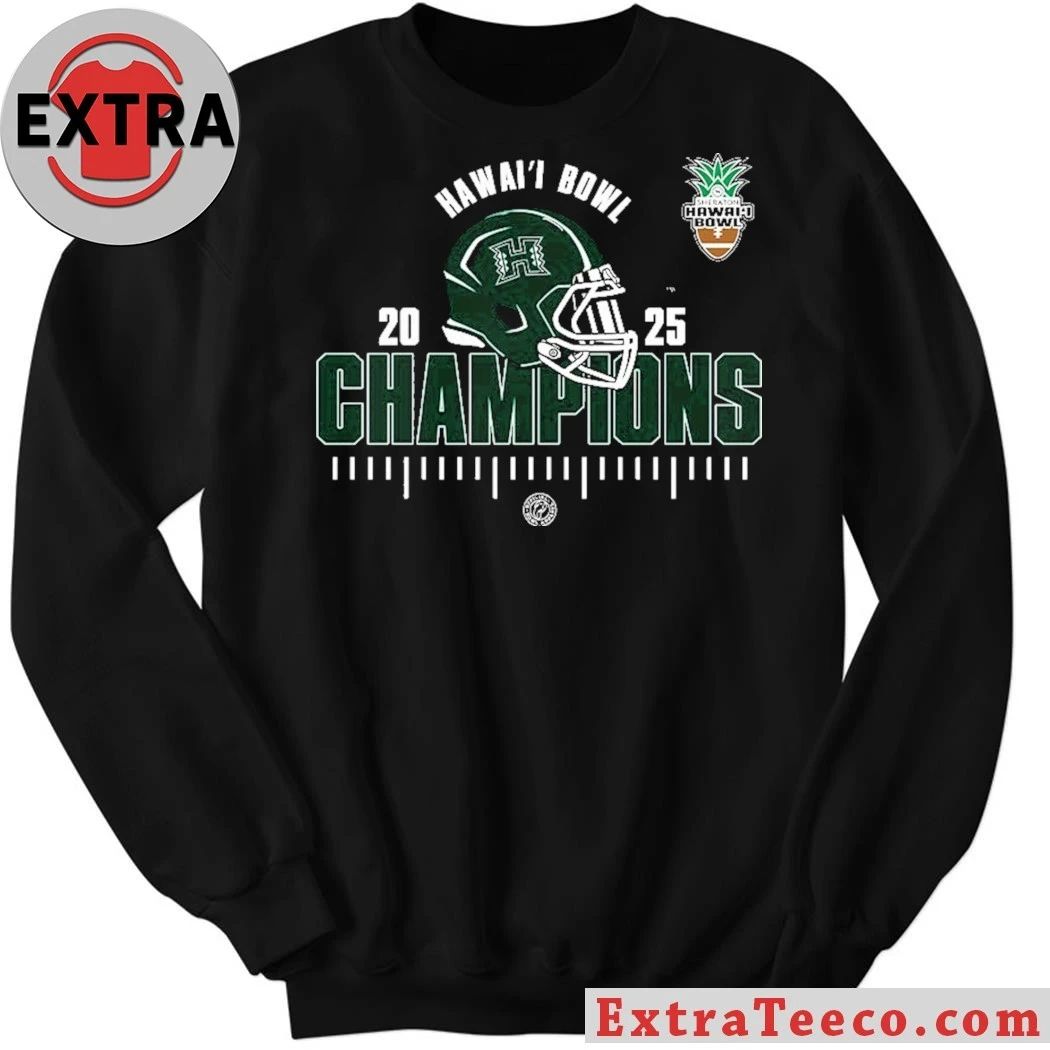 Original Hawaii Rainbow Warriors 2025 NCAA Football Hawaii Bowl Champions Logo Shirt