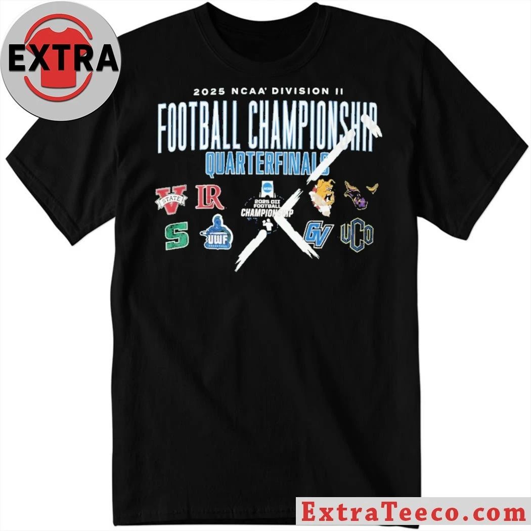 2025 Ncaa Division Ii Football Championship Quarterfinals Logo Shirt