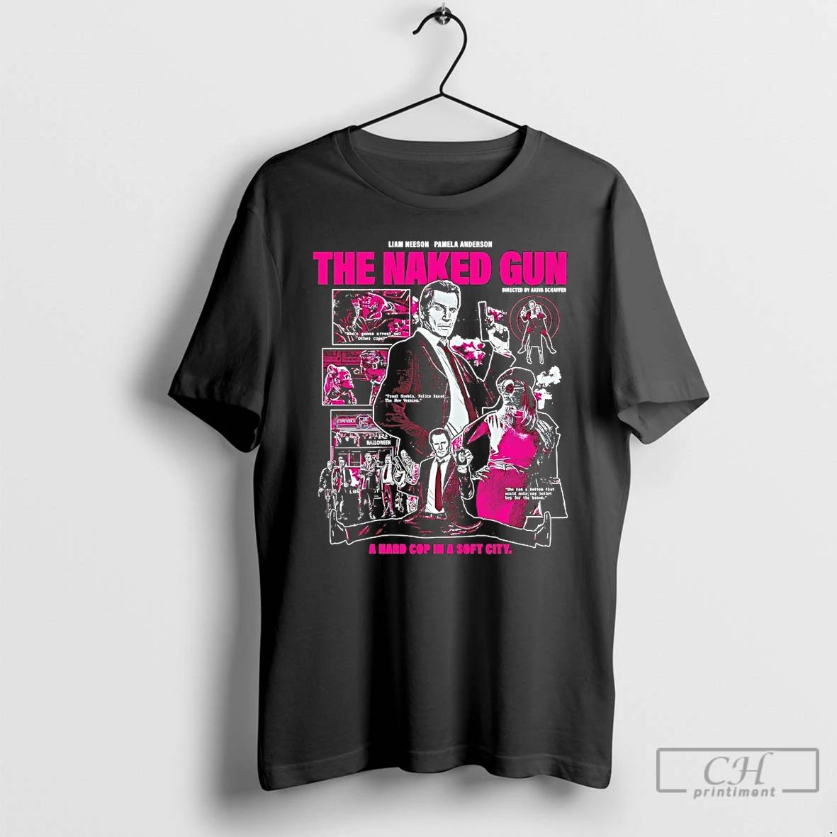 Premium Liam Neeson Pamela Anderson The Naked Gun T Shirts