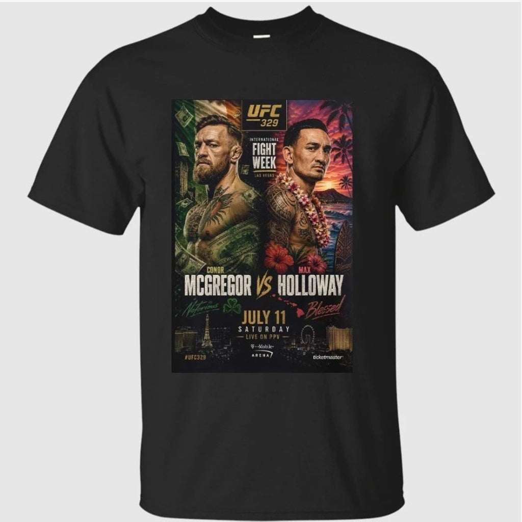 UFC 329 Conor McGregor Vs Max Holloway Notorious Vs Blessed Front Runner Main Event On July 11 2026 T-Shirt