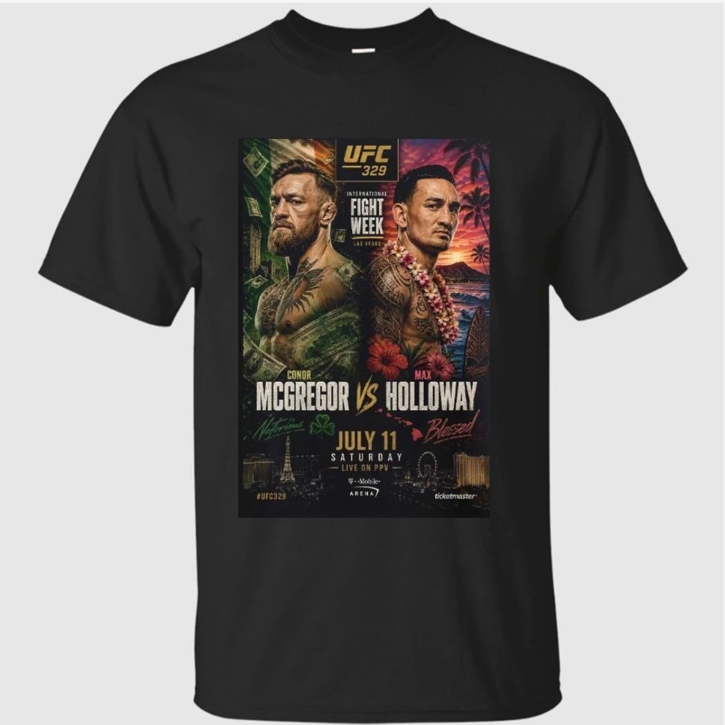 UFC 329 Conor McGregor Vs Max Holloway Notorious Vs Blessed Front Runner Main Event On July 11 2026 T-Shirt