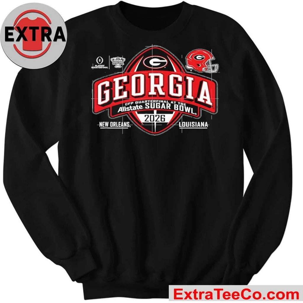Georgia Bulldogs Allstate Sugar Bowl 2026 College Football Quarterfinals, January 1, 2026, at Caesars Superdome in New Orleans, Louisiana Shirt
