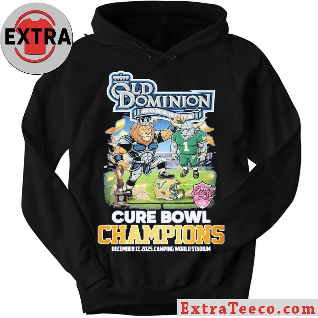 Celebrating the Old Dominion Monarchs’ Cure Bowl victory, December 17, 2025, Camping World Stadium T-Shirt