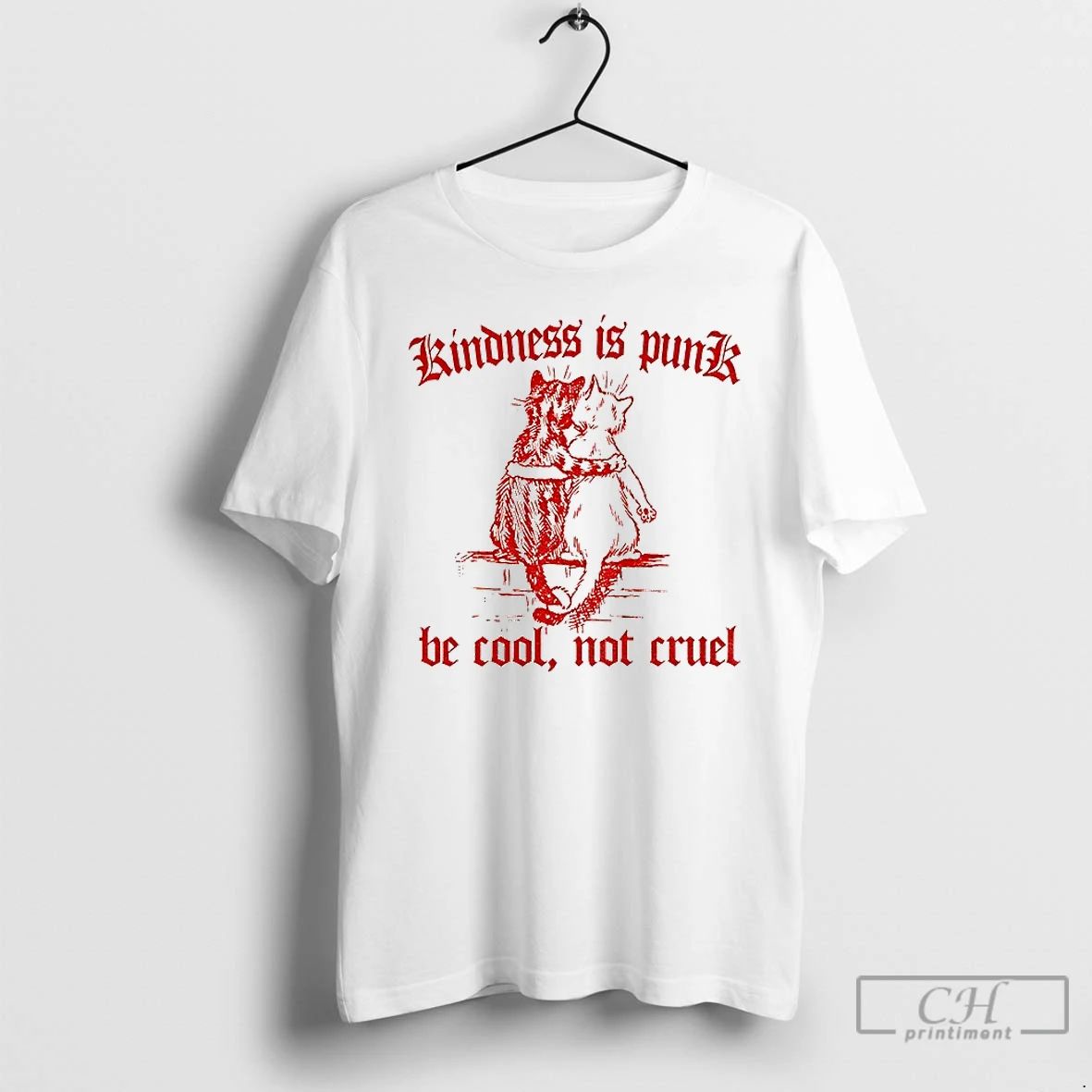 Premium Be Cool Not Cruel Cat Kindness Is Punk T Shirts