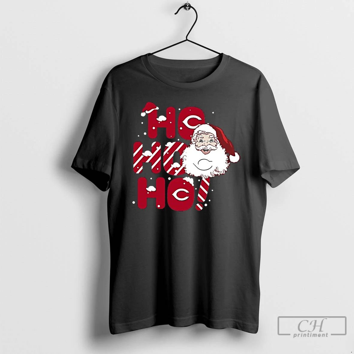 Premium 2025 Cincinnati Reds Christmas Santa Ho Ho Ho T Shirts