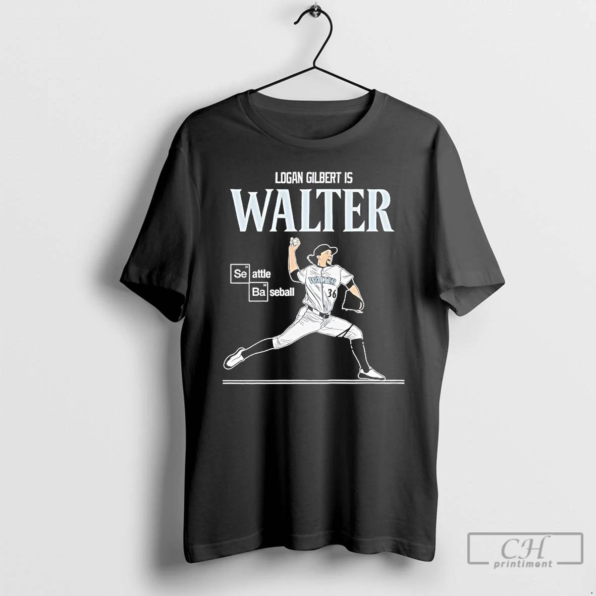 Premium Seattle Baseball Logan Gilbert Is Walter Signature T Shirts
