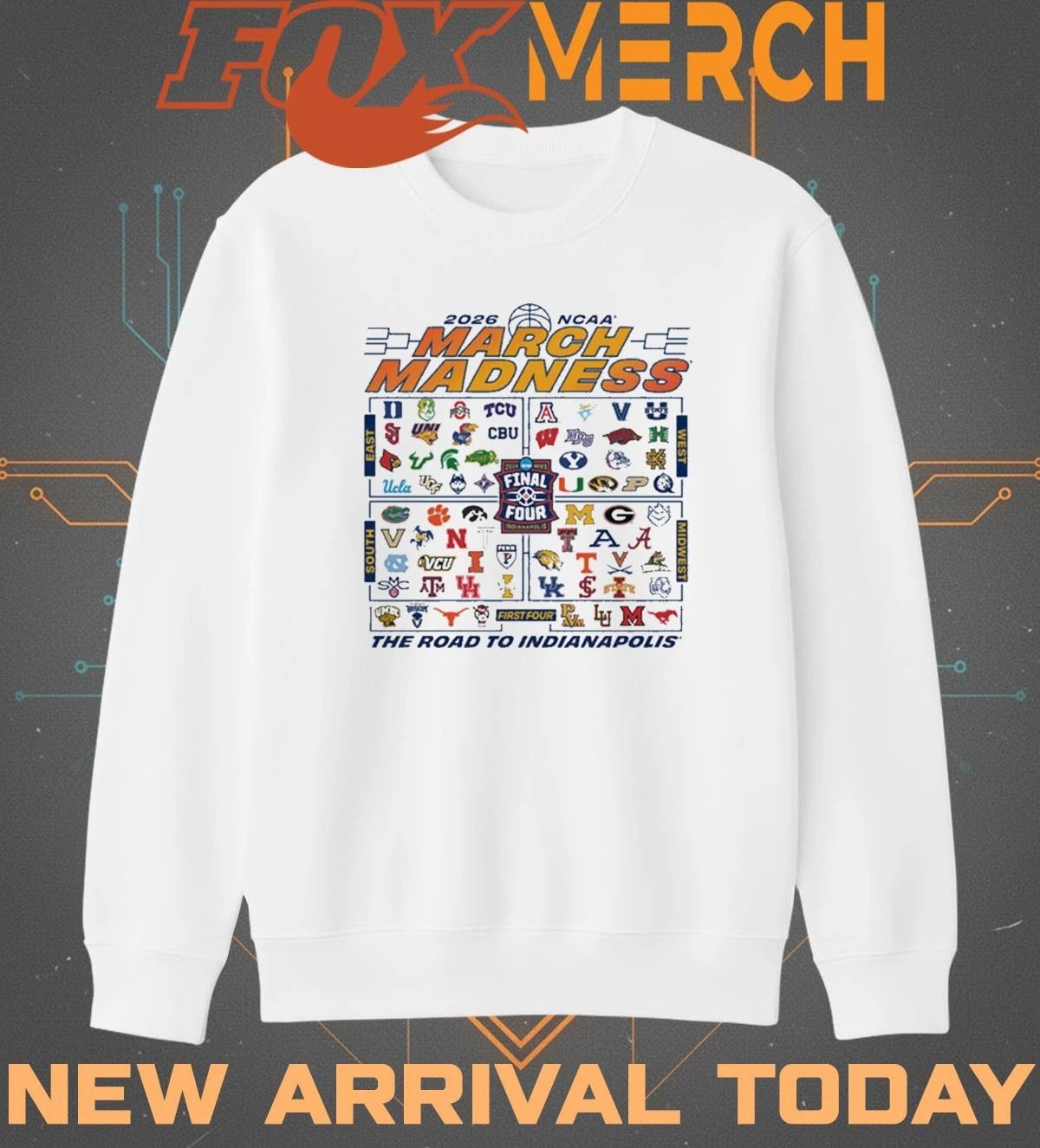 2026 NCAA March Madness 68-Team the road to Indianapolis t-shirt