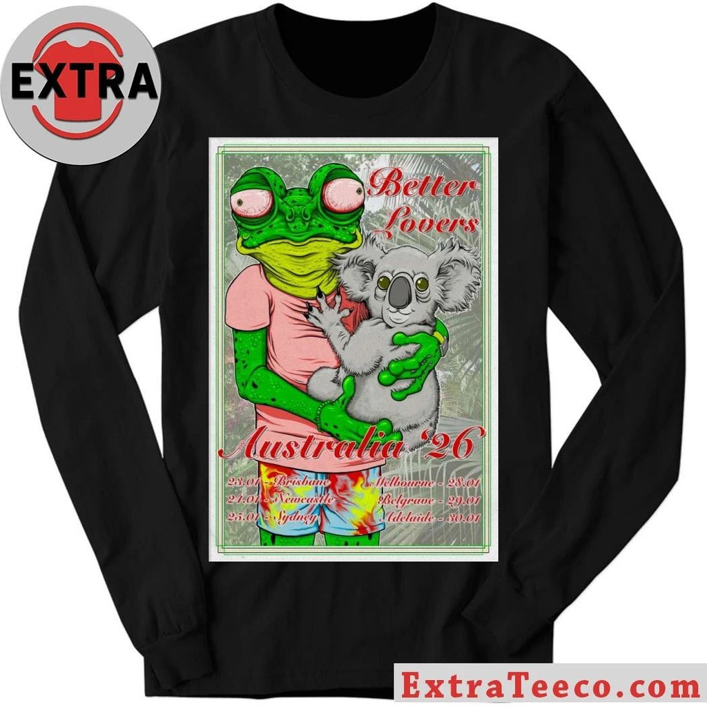 2026 Better Lovers Australia Tour Poster T-Shirt