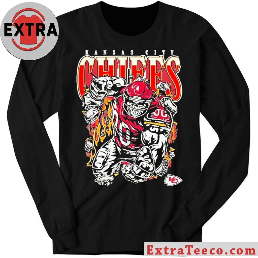 Kansas City Chiefs Pass Rush Tri-Blend by Fanatics Logo Shirt