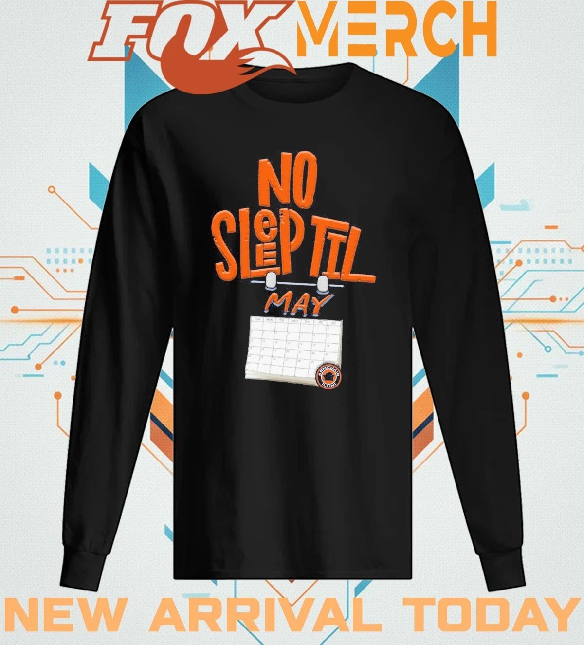 No sleep til may Armchair Illinois Fighting Illini t-shirt