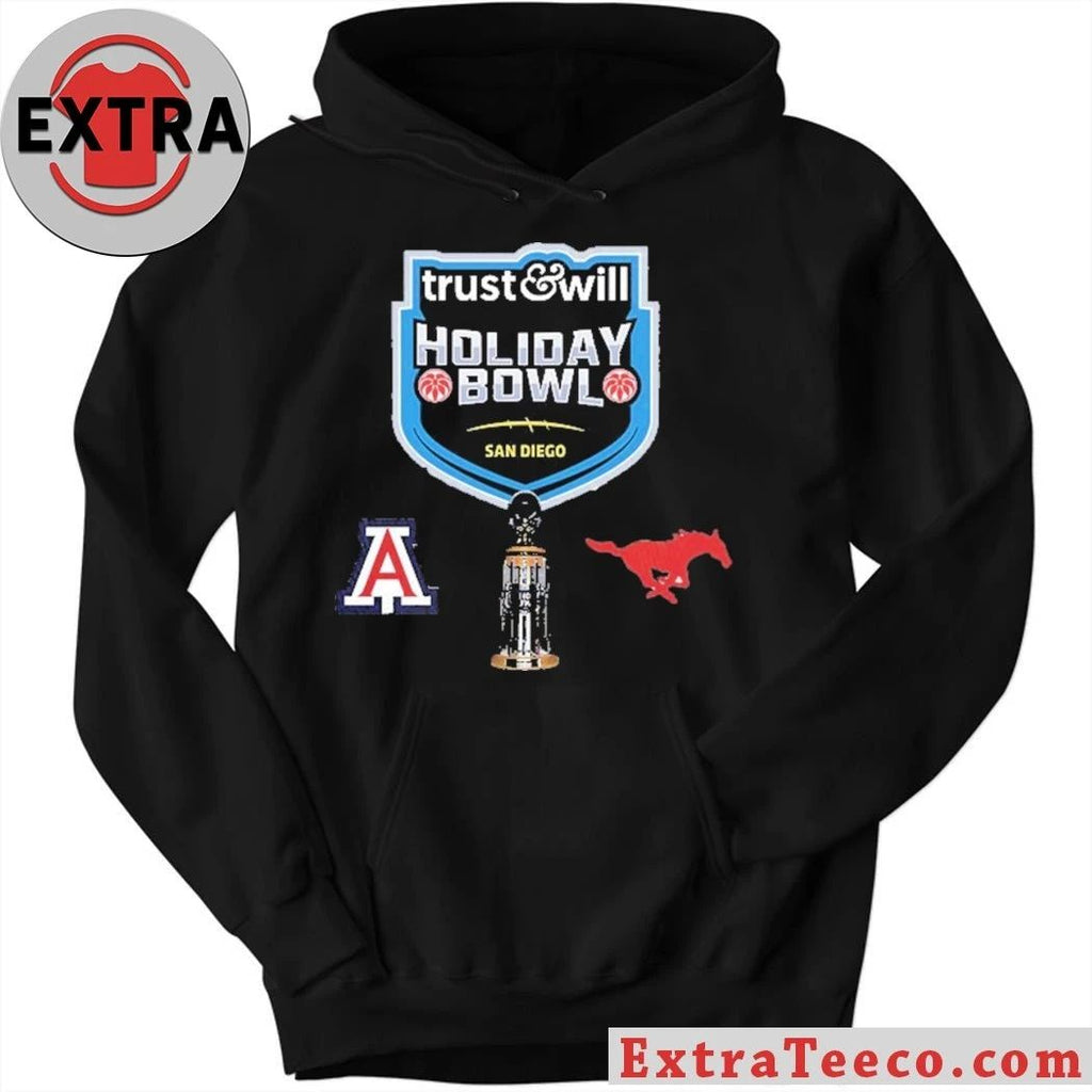 Original Trust & Will Holiday Bowl Arizona Wildcats Versus SMU Mustangs Bowl Season College Football 2025 2026 Logo Shirt
