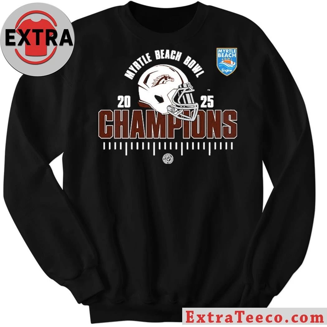 Western Michigan Broncos 2025 Myrtle Beach Bowl Champions NCAA Football Shirt