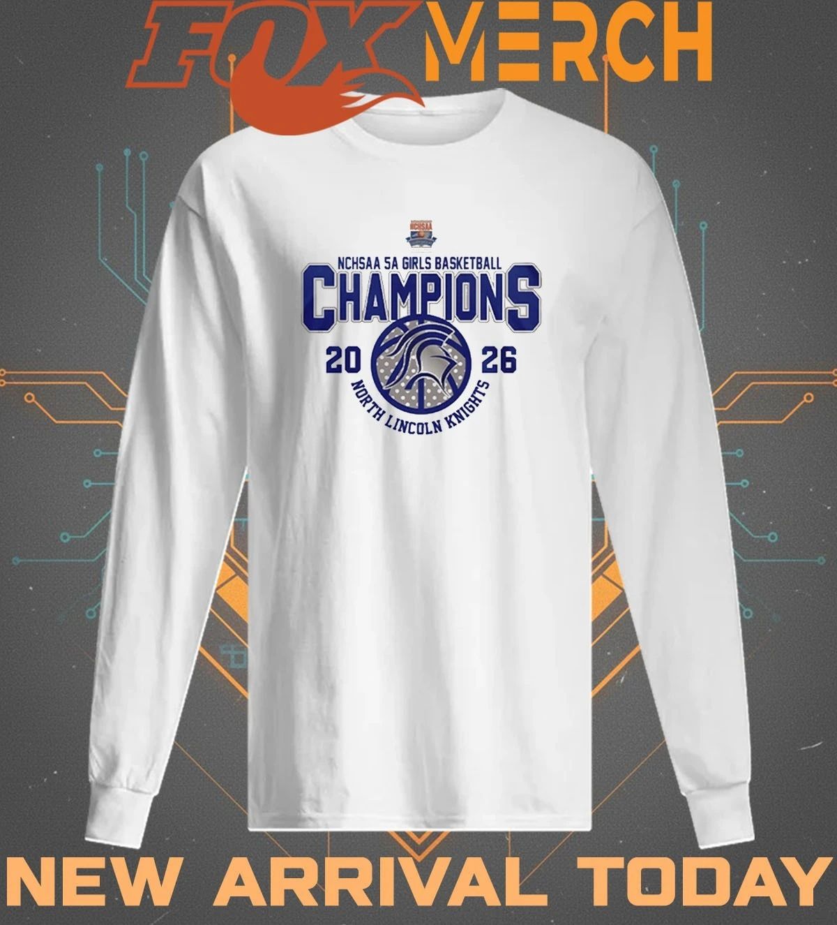 North Lincoln Knights NCHSAA 5A Girls Basketball Champions 2026 t-shirt
