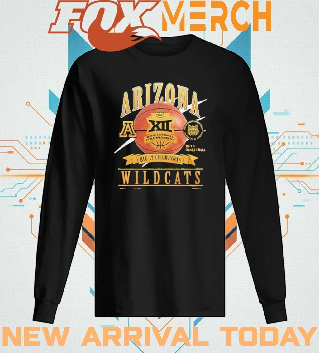 Arizona Wildcats 2026 Big 12 Men’s Basketball Tournament Championship t-shirt