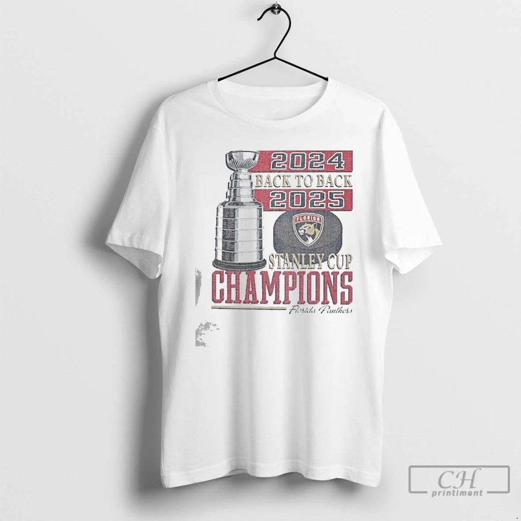 Premium Florida Panthers Back To Back Vintage 2025 T Shirts