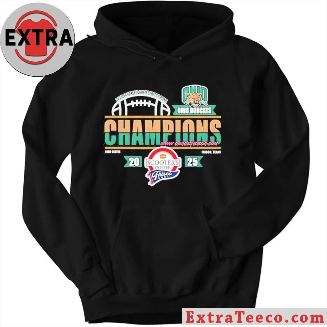 Original Celebrating the Ohio Bobcats’ victory at the Scooter’s Coffee Frisco Bowl 2025 Logo T-Shirt