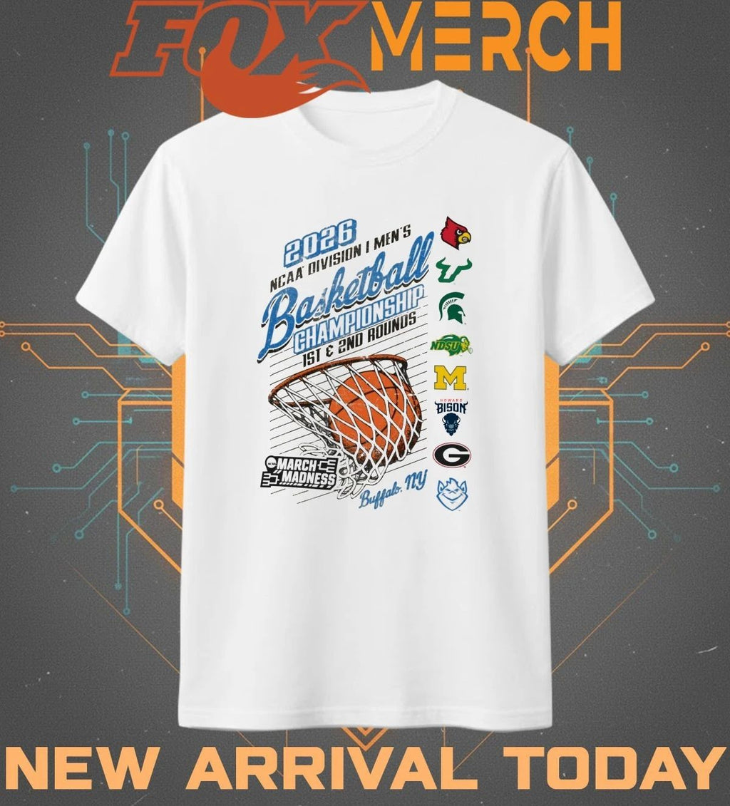 2026 NCAA DI Men’s Basketball Championship 1st & 2nd Rounds Buffalo t-shirt