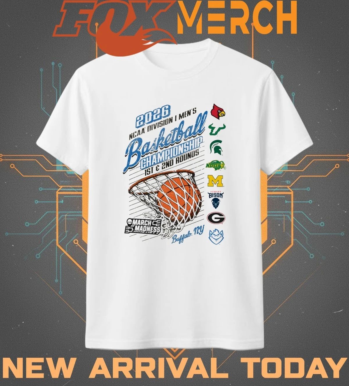 2026 NCAA DI Men’s Basketball Championship 1st & 2nd Rounds Buffalo t-shirt