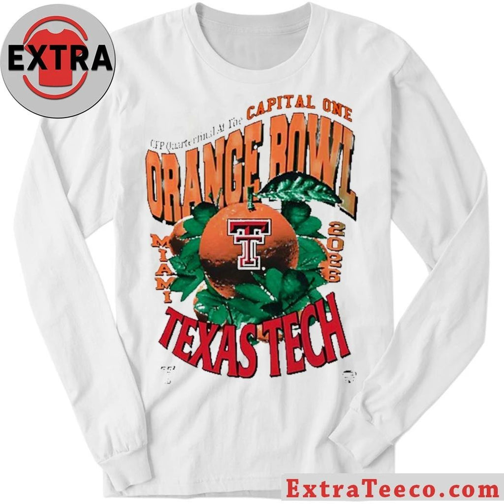 Original The Texas Tech Red Raiders will play in the CFP Quarterfinal at the Capital One Orange Bowl on January 1, 2026, where they will face the Oregon team Shirt