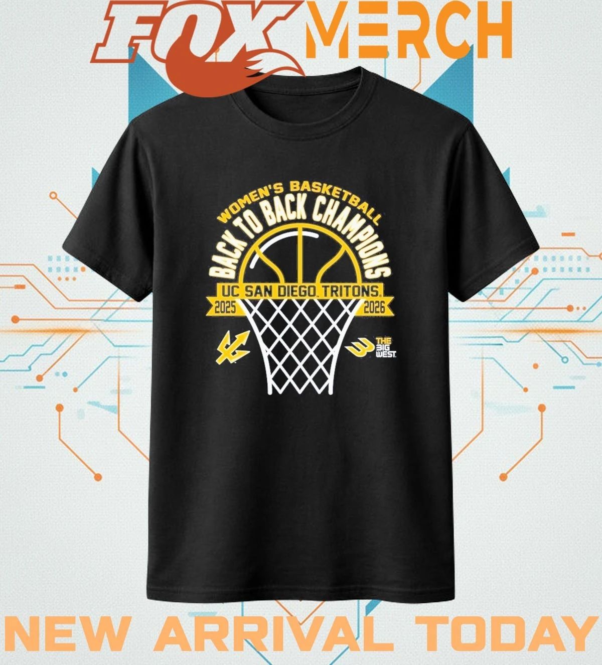 Uc San Diego Tritons Women’s Basketball back to back Champions 2025-2026 t-shirt