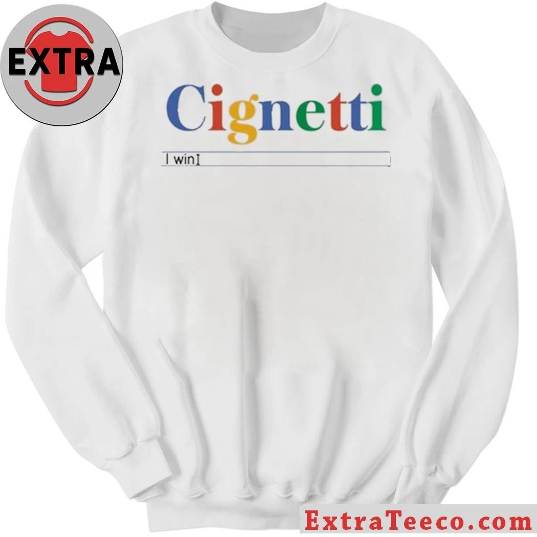 Cignetti I Win Search Bar 2026 T-Shirt
