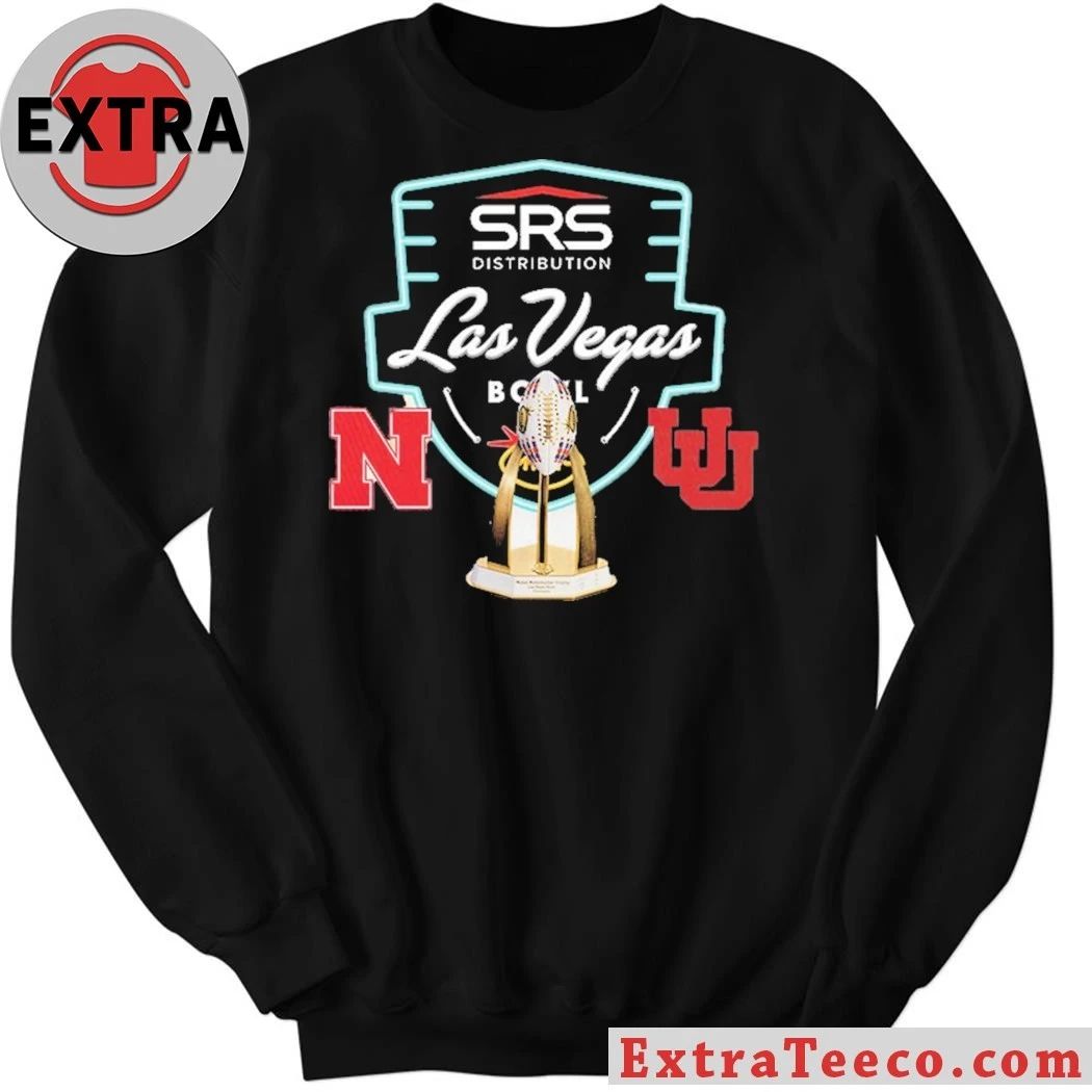 SRS Distribution Las Vegas Bowl Nebraska Cornhuskers Versus Utah Utes Bowl Season College Football 2025 2026 Logo Shirt