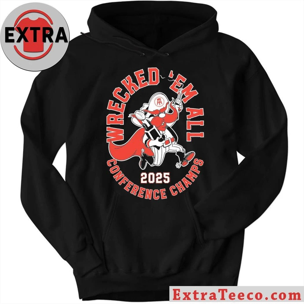 Wrecked ‘Em Conference Champs Texas Tech Texas Tech Red Raiders football team’s 2025 Big 12 championship Shirt