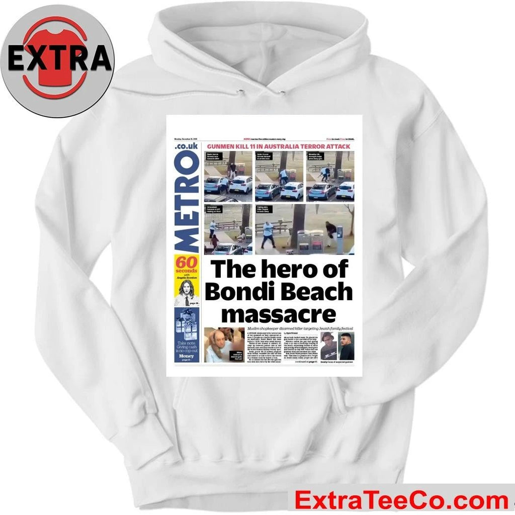 Ahmed al-Ahmed is the hero featured on the newspaper’s front page, who bravely disarmed one of the gunmen during the terrorist attack on Bondi Beach, Australia Shirt