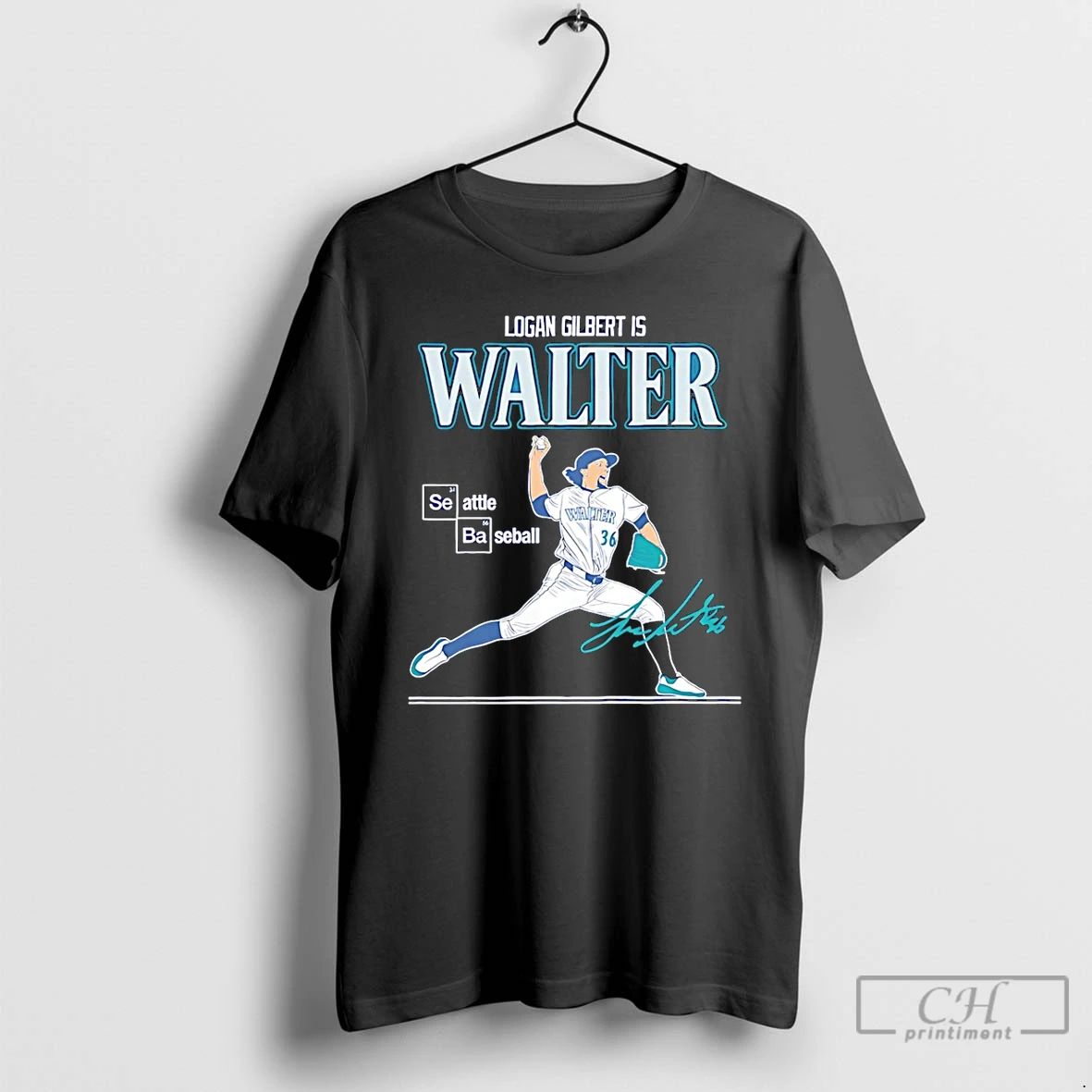 Premium Logan Gilbert Is Walter Seattle Mariners Signature T Shirts