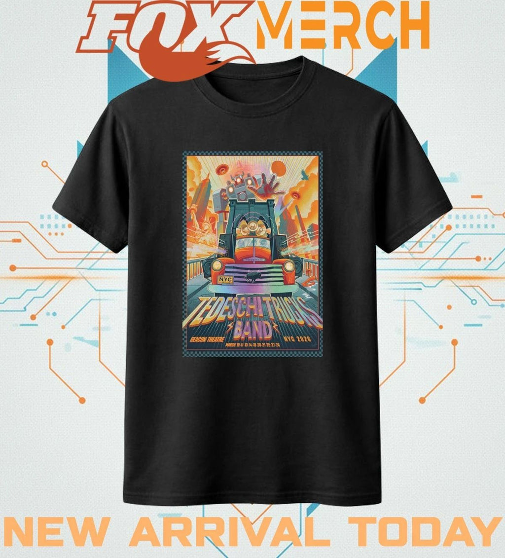 Tedeschi Trucks Band Beacon Theatre in NYC mar 10-28 2026 poster t-shirt