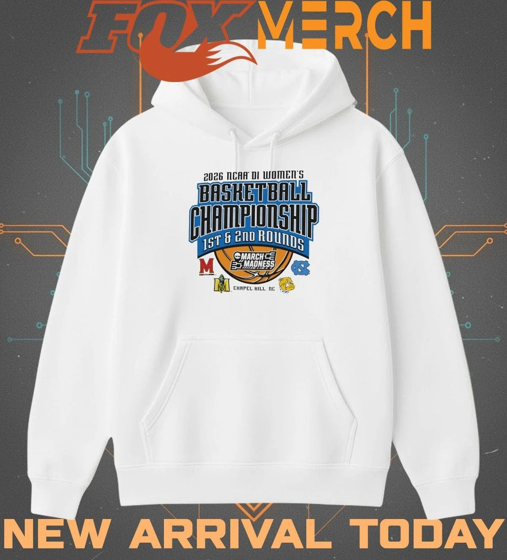 2026 NCAA DI Women’s Basketball Championship 1st & 2nd Rounds March Madness Chapel Hill, NC t-shirt