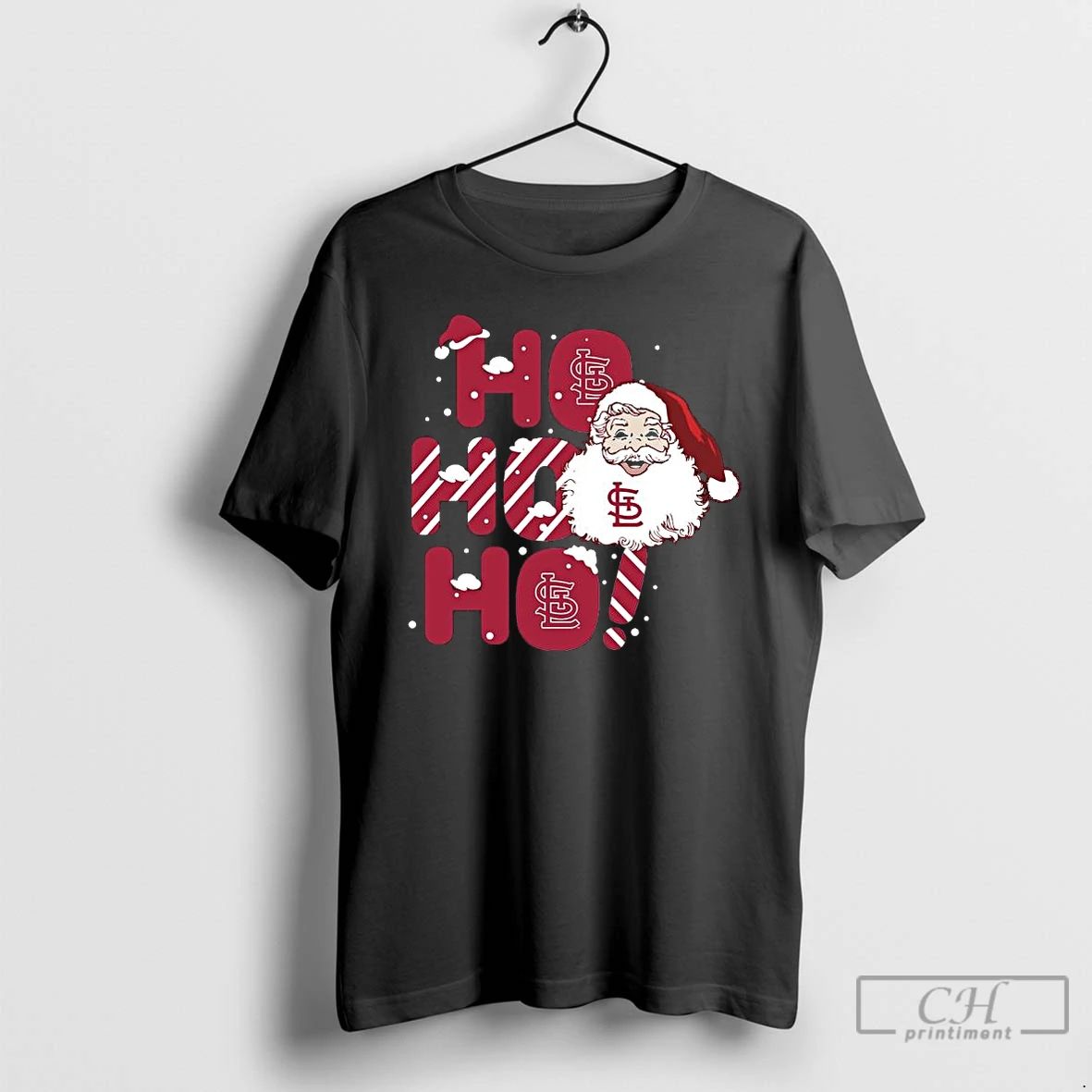 Premium 2025 St Louis Cardinals Christmas Santa Ho Ho Ho T Shirts