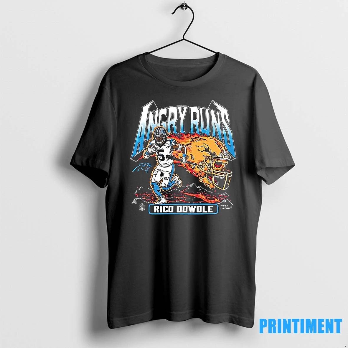 Angry Runs Rico Dowdle Carolina Panthers Graphic Tshirts Sweater