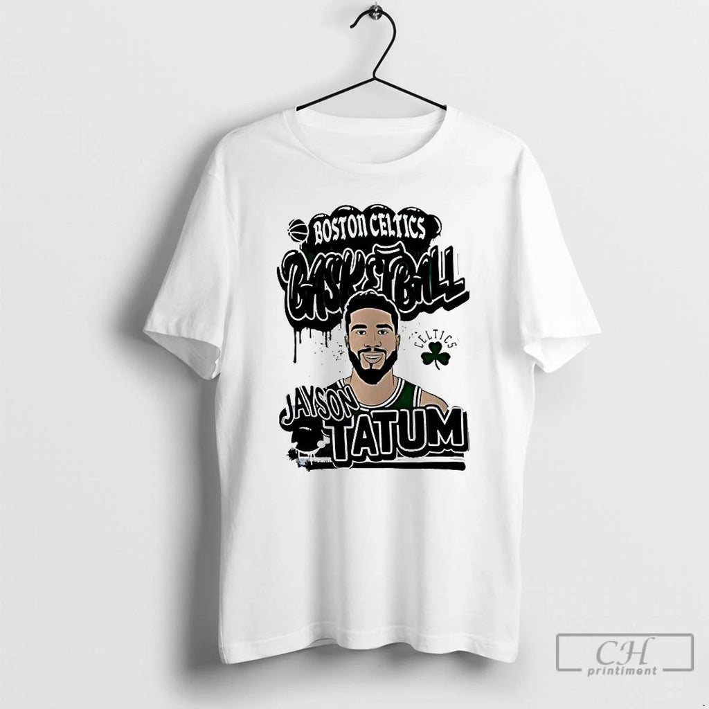 Premium Jayson Tatum Boston Celtics Basketball Caricature T Shirts