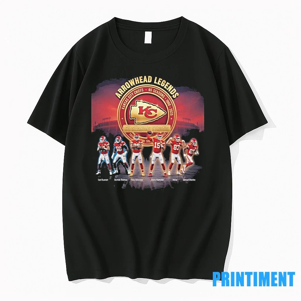 Kansas City Chiefs Arrowhead Legends 65 Seasons Strong Tshirts Sweater
