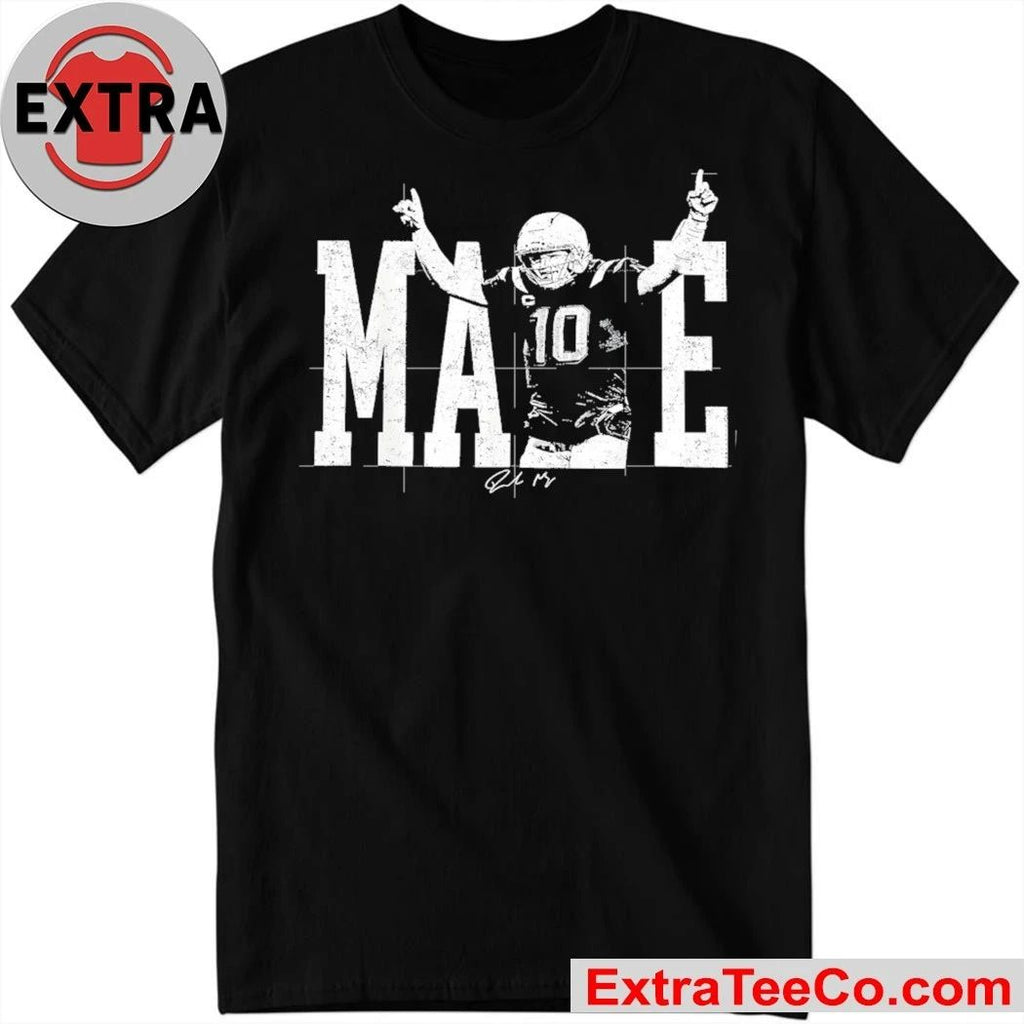 Number 10 Drake Maye QB Football Fan Signature Shirt