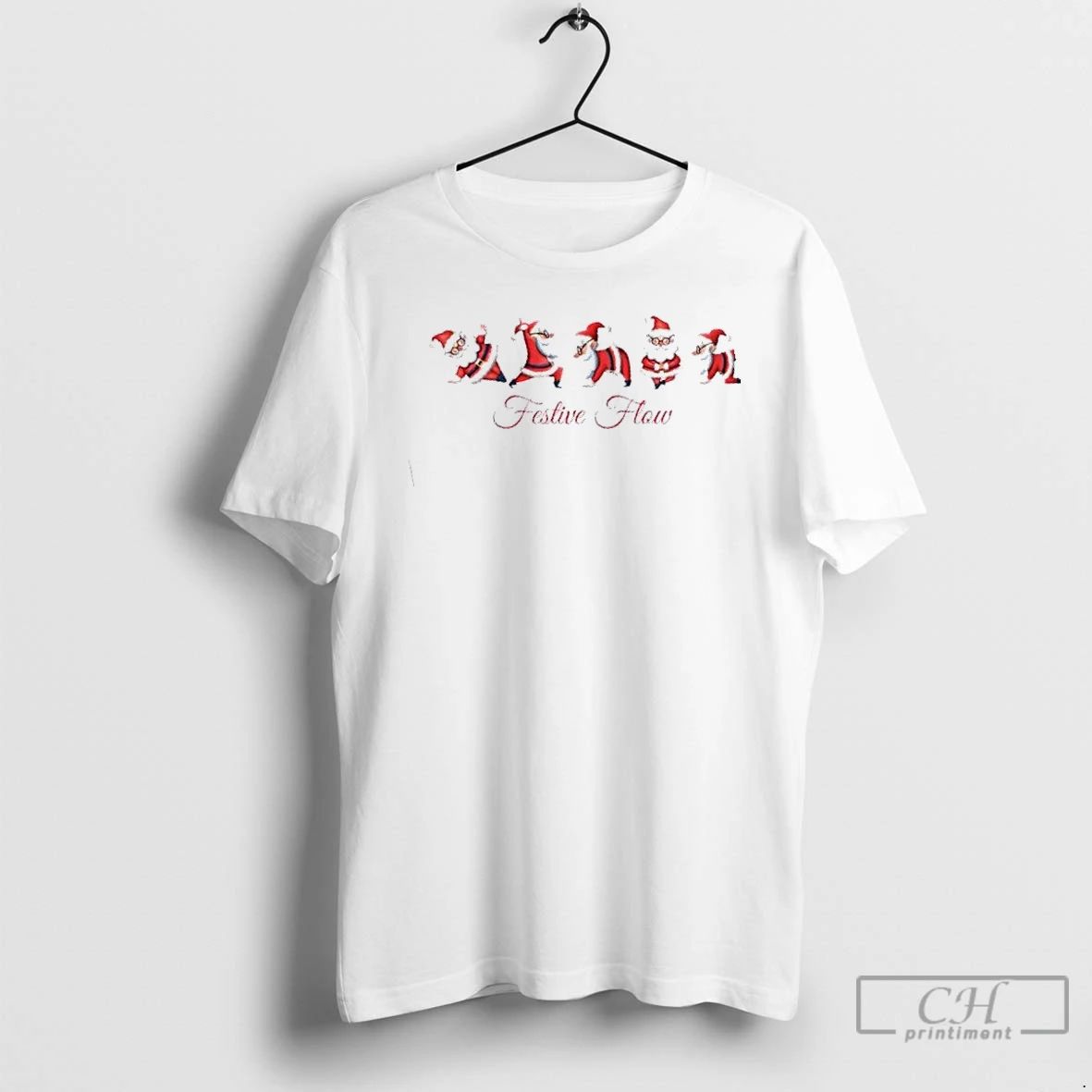 Premium Santa Festive Flow Christmas T Shirts