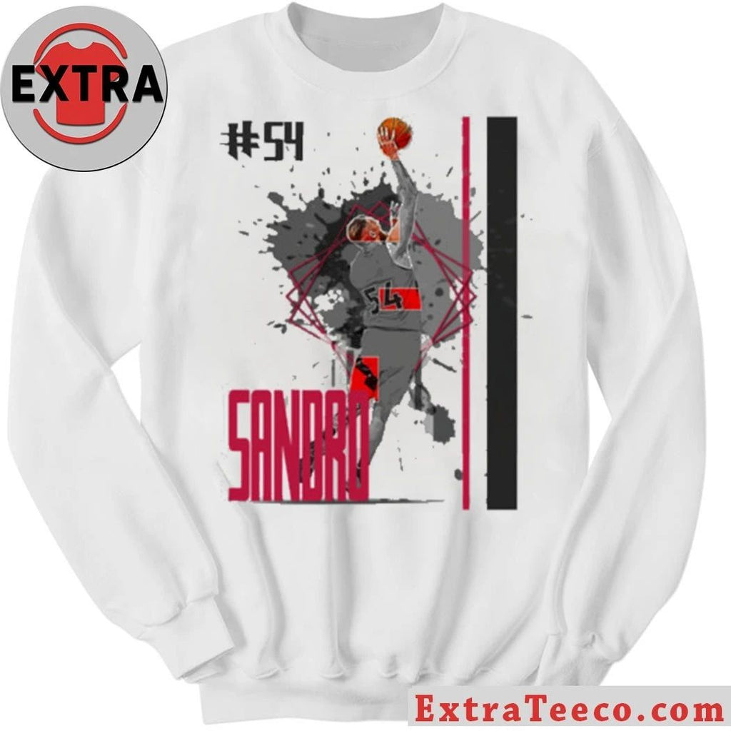 Number 54 Sandro Mamukelashvili basketball Player Raptors T-Shirt