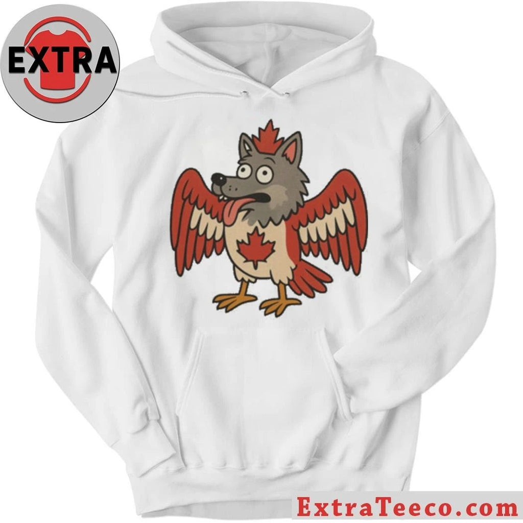 Original Maple-Mad Wolfbird Quirky Canadian Creature Shirt
