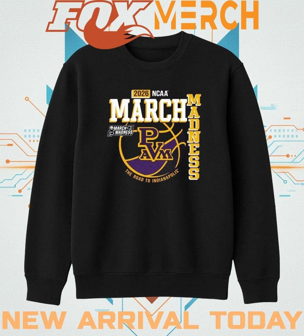 Prairie View A&M University Men’s Basketball 2026 March Madness Bound t-shirt