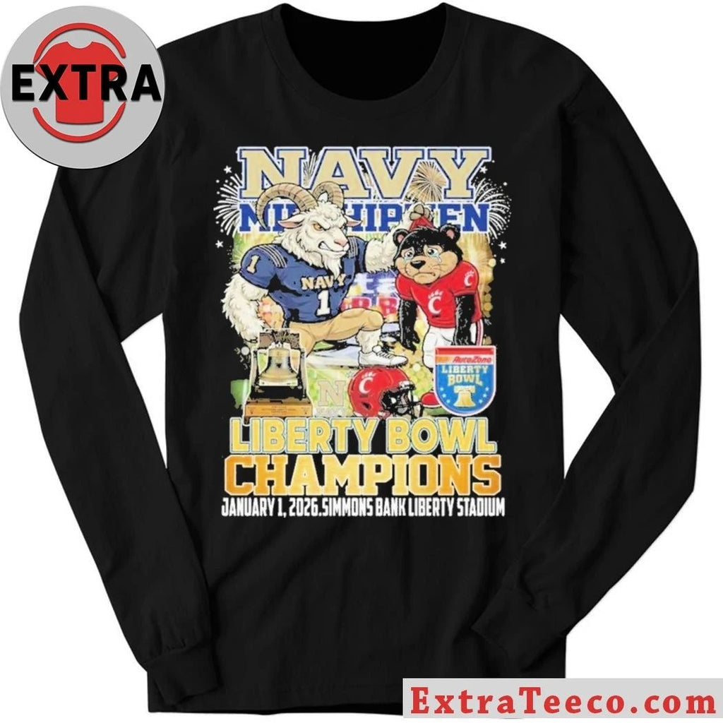 Original The Navy Midshipmen victory over the Cincinnati Bearcats in the Liberty Bowl Champions game on January 1, 2026, at Simmons Bank Liberty Stadium Shirt