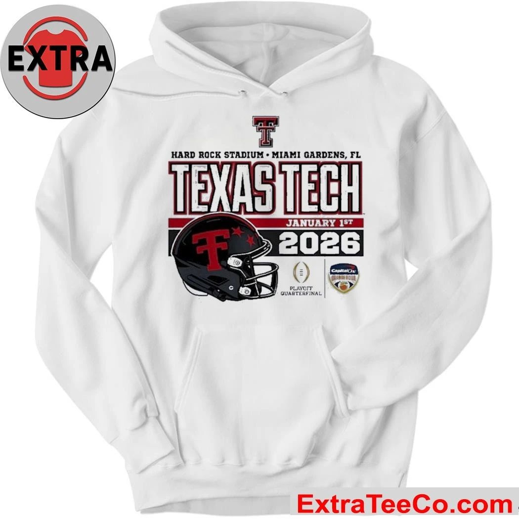 Texas Tech Red Raiders 2026 CFP Quarterfinal Capital One Orange Bowl Hard Rock Stadium, Miami Gardens, Florida, USA January 1, 2026 Shirt