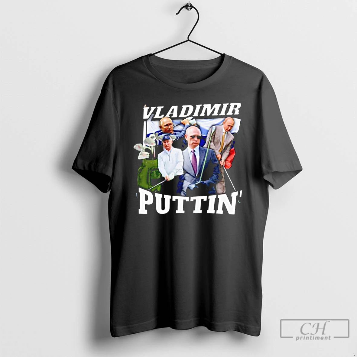 Premium Vladimir Puttin Golfing T Shirts