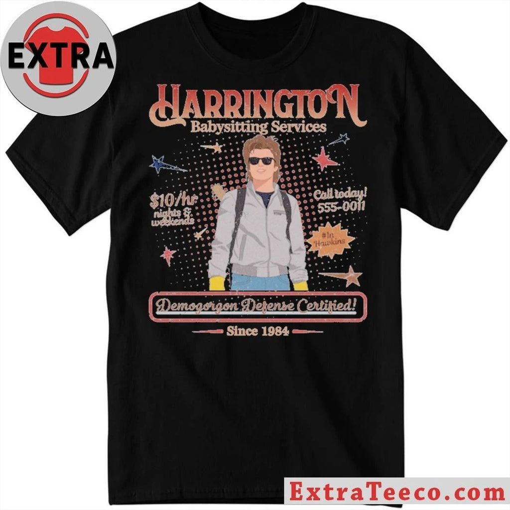 Original Steve Harrington Babysitter Harrington Babysitting Services Mom of the Year Shirt