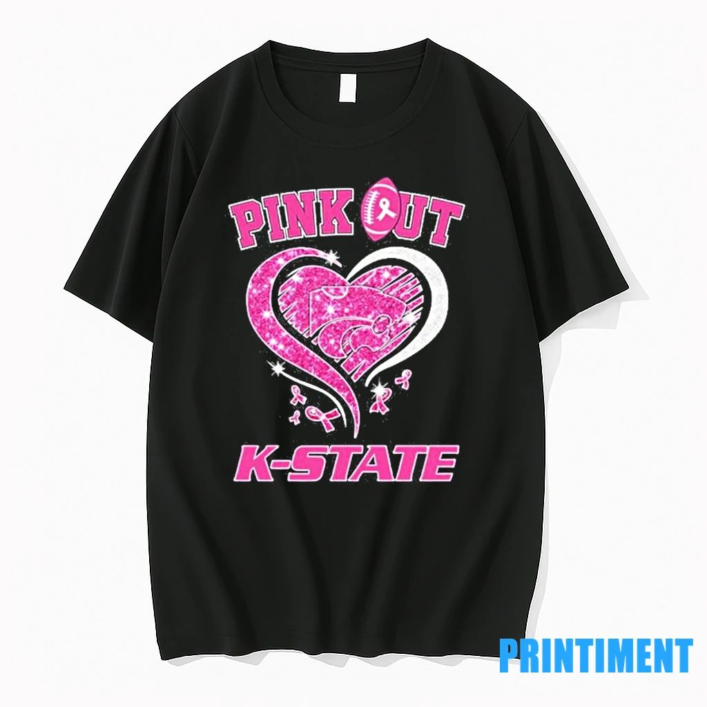 Kansas State Wildcats Pink Out Breast Cancer Tshirts Sweater