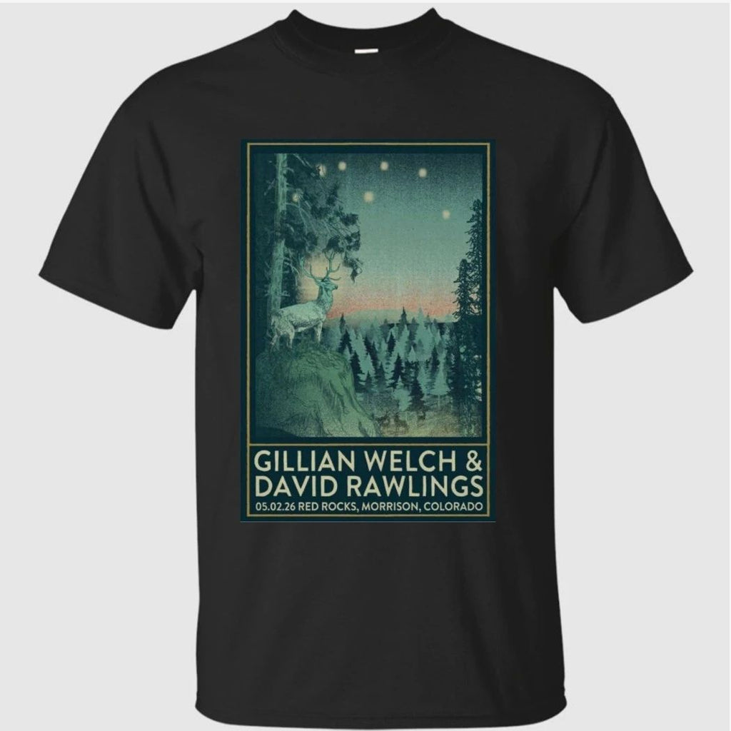 Gillian Welch and David Rawlings 05.02.2026 Red Rocks Poster Shirt