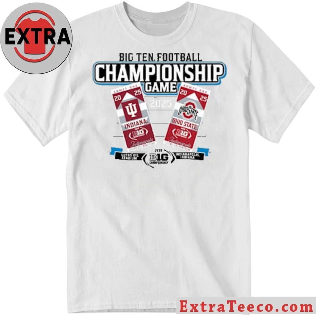 Blue 84 Big Ten Grey 2025 Football Championship Tickets T-Shirt