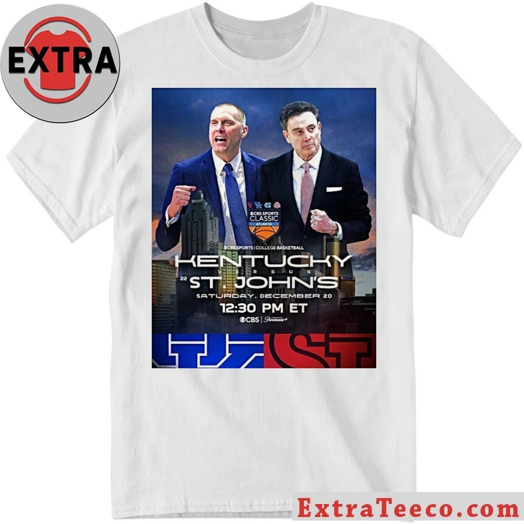 Original The Kentucky Wildcats and St. John’s Red Storm will compete at the CBS Sports Classic in Atlanta on December 20, 2025 Shirt